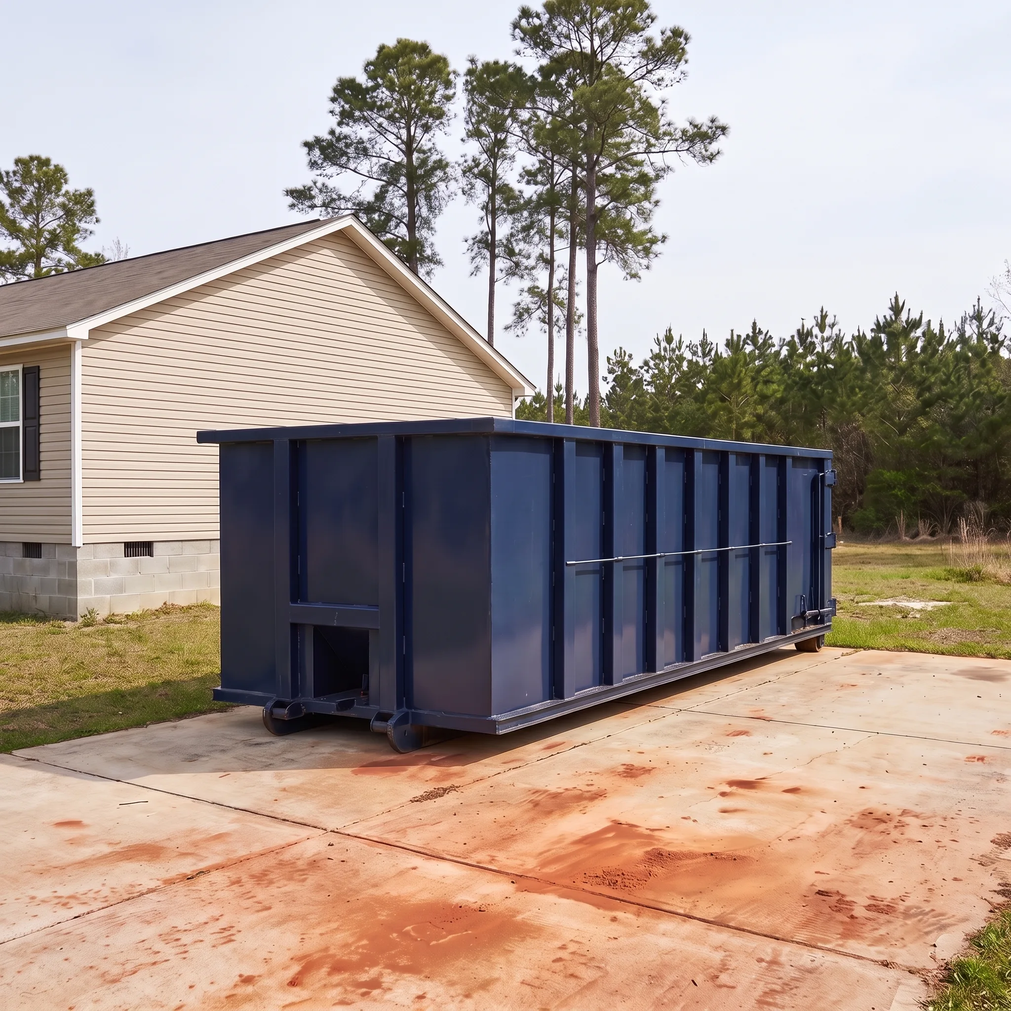 Dumpster on a Atlanta, GA job site